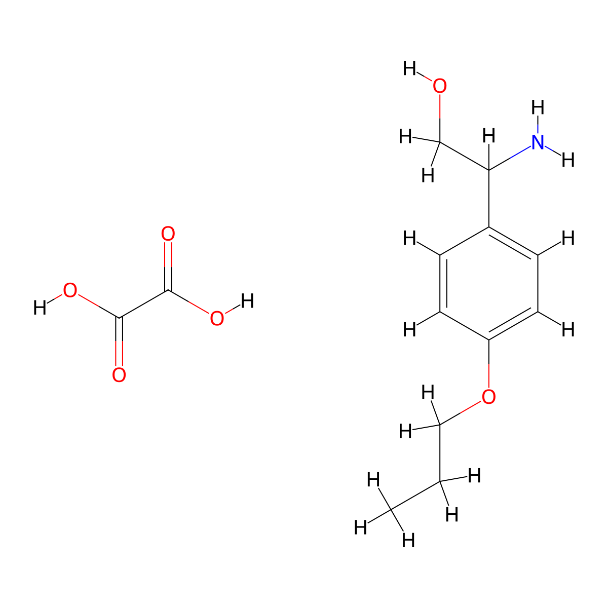 2-Amino-2-(4-propoxyphenyl)ethanol oxalate molecular structure, CAS 1177292-81-7
