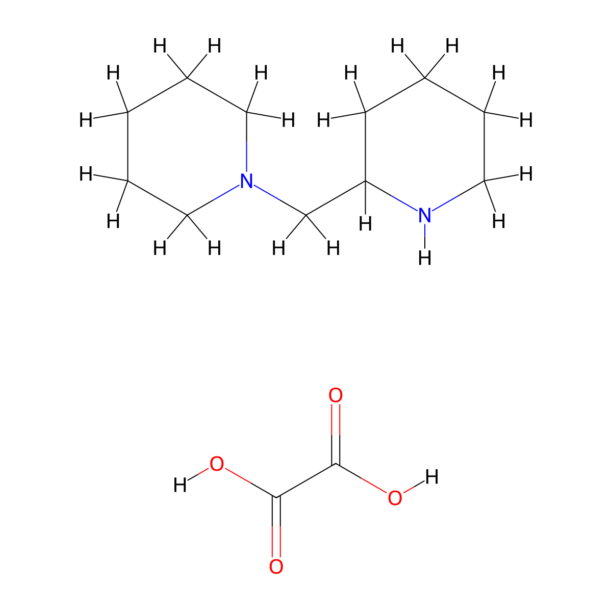 1-(Piperidin-2-ylmethyl)piperidine oxalate molecular structure, CAS 1177293-32-1