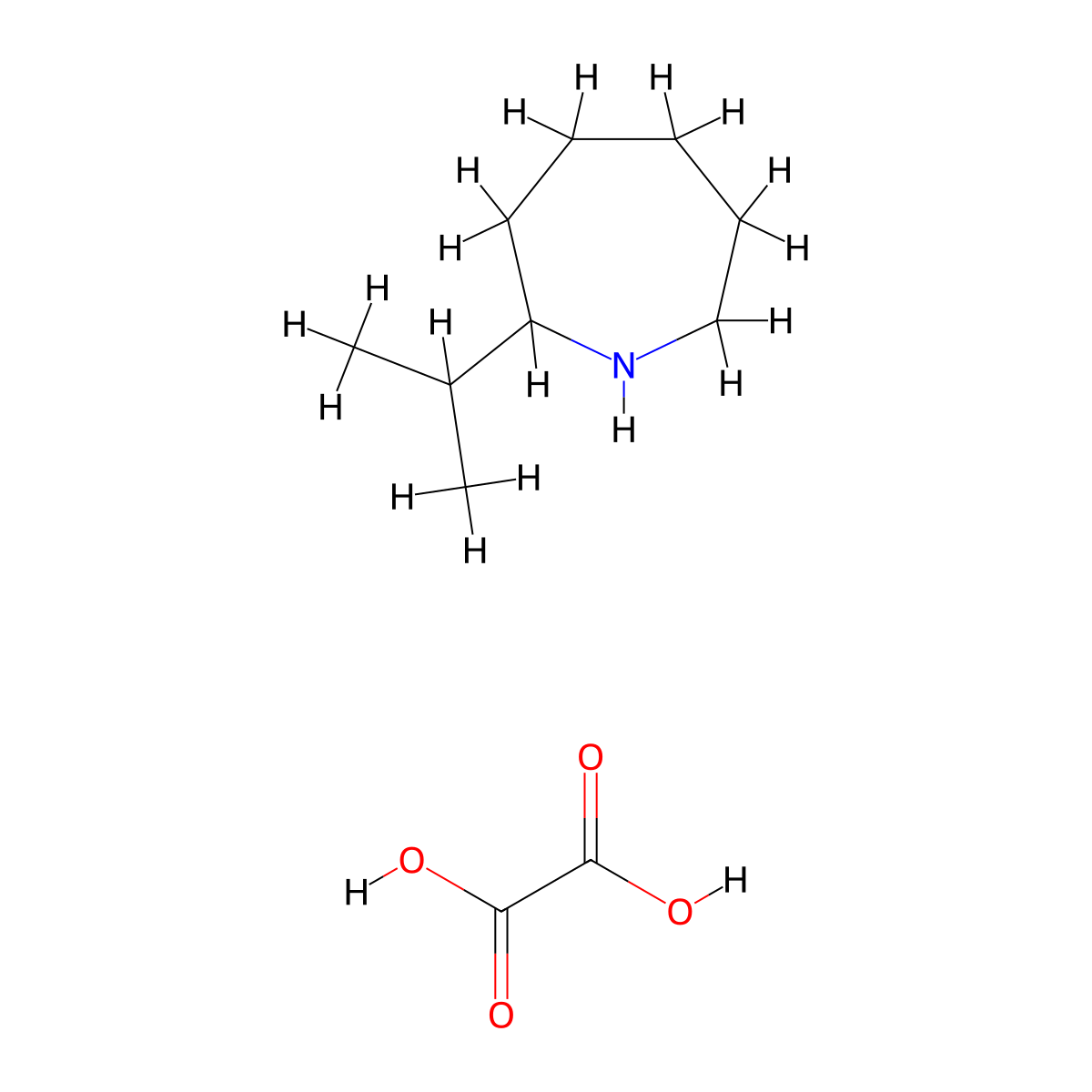 2-Isopropylazepane oxalate molecular structure, CAS 1177294-16-4