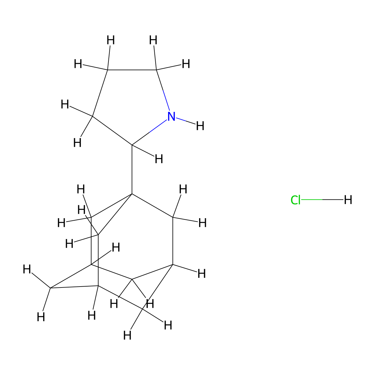 2-(1-Adamantyl)pyrrolidine hydrochloride molecular structure, CAS 1177296-42-2