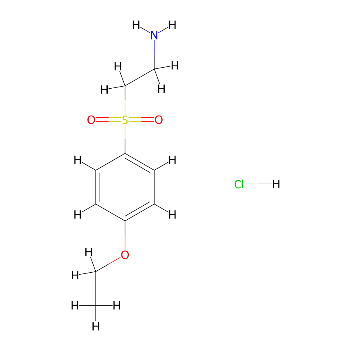2-(4-Ethoxy-benzenesulfonyl)-ethylamine hydrochloride molecular structure, CAS 1177298-29-1