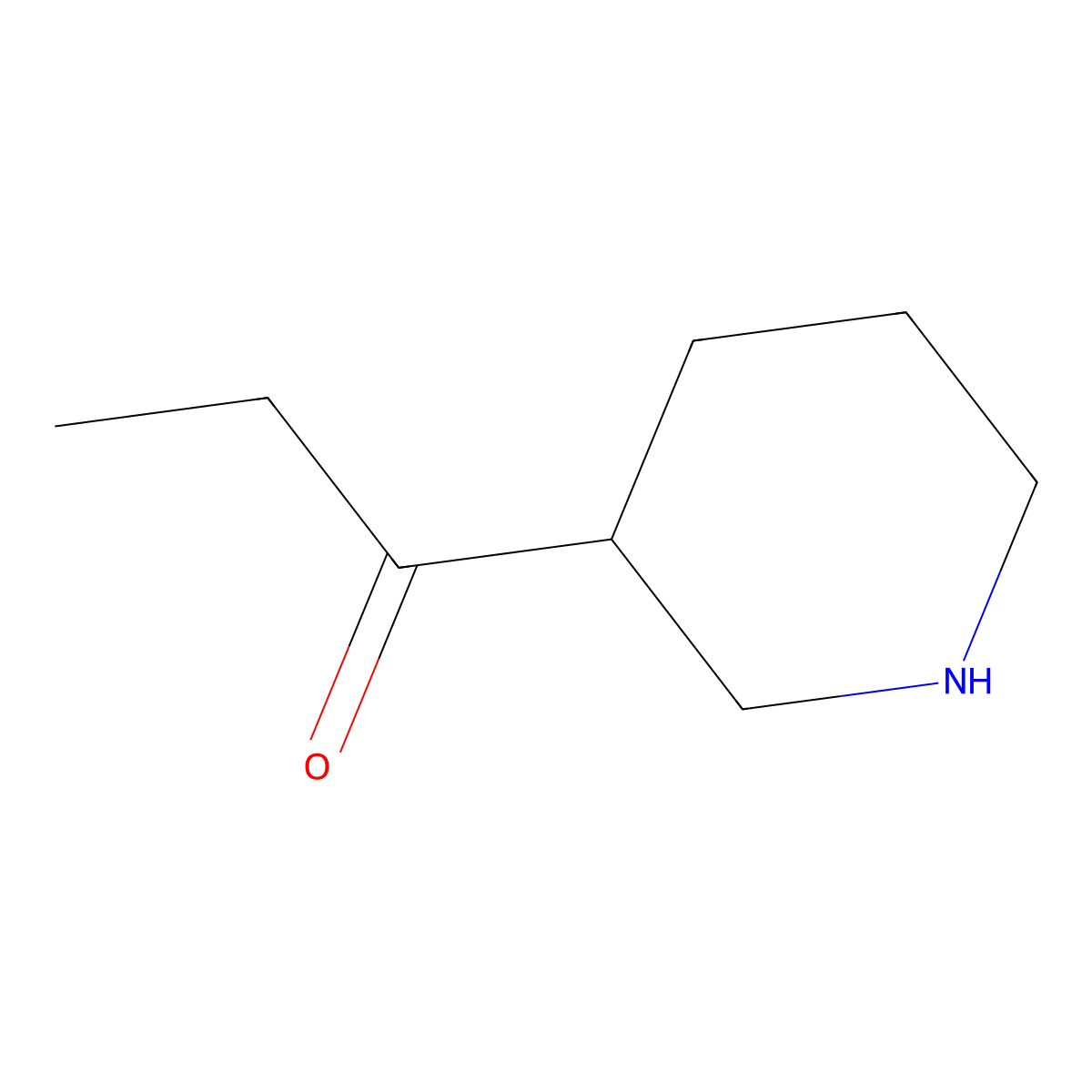 1-Piperidin-3-ylpropan-1-one molecular structure, CAS 1177307-97-9