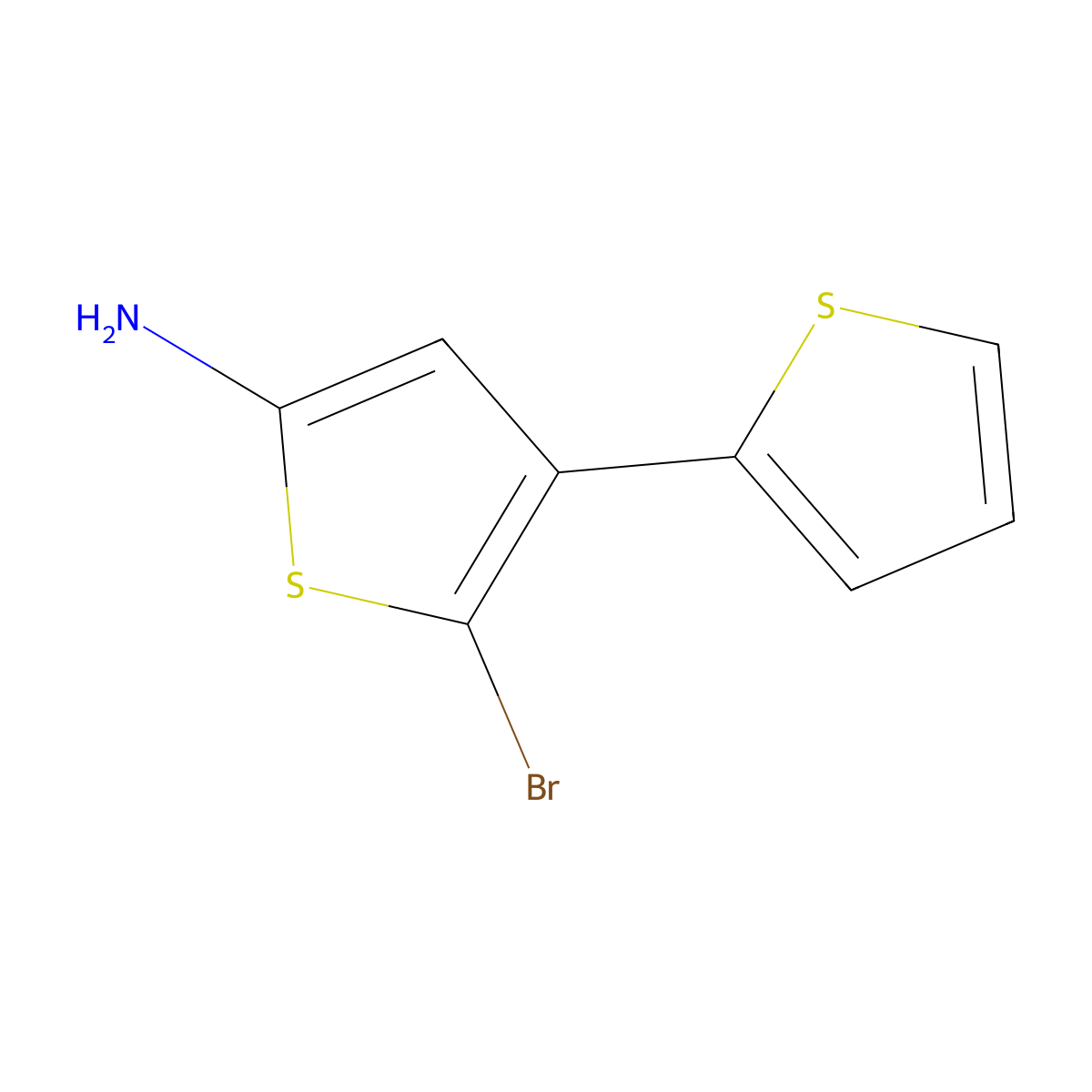 (2'-Bromo-2,3'-bithien-5'-YL)amine molecular structure, CAS 1177312-05-8