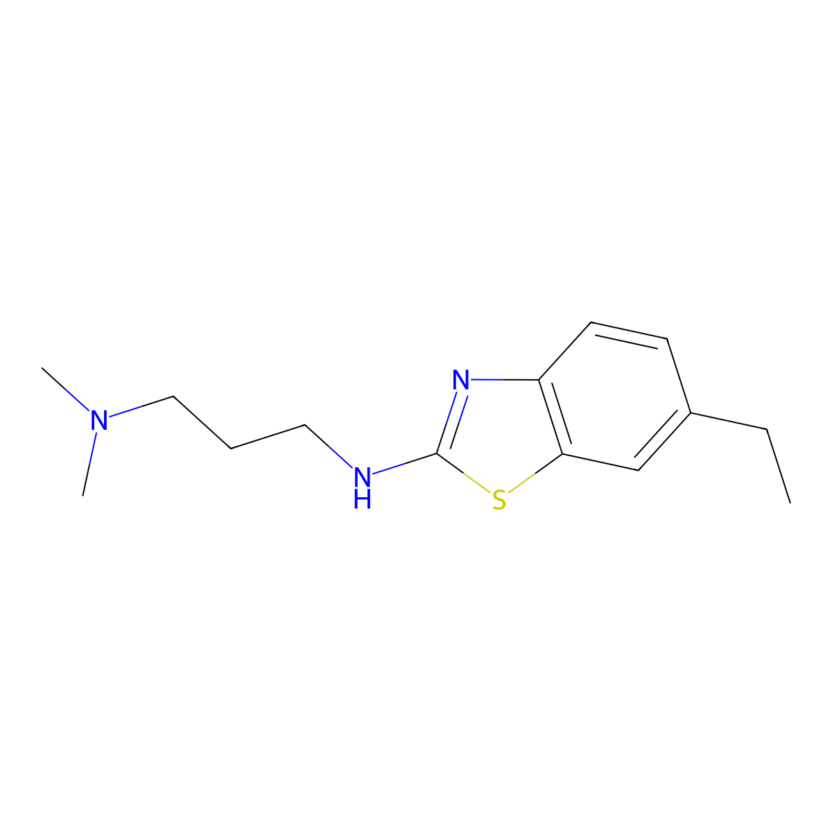 N'-(6-ethyl-1,3-benzothiazol-2-yl)-N,N-dimethylpropane-1,3-diamine molecular structure, CAS 1177314-34-9