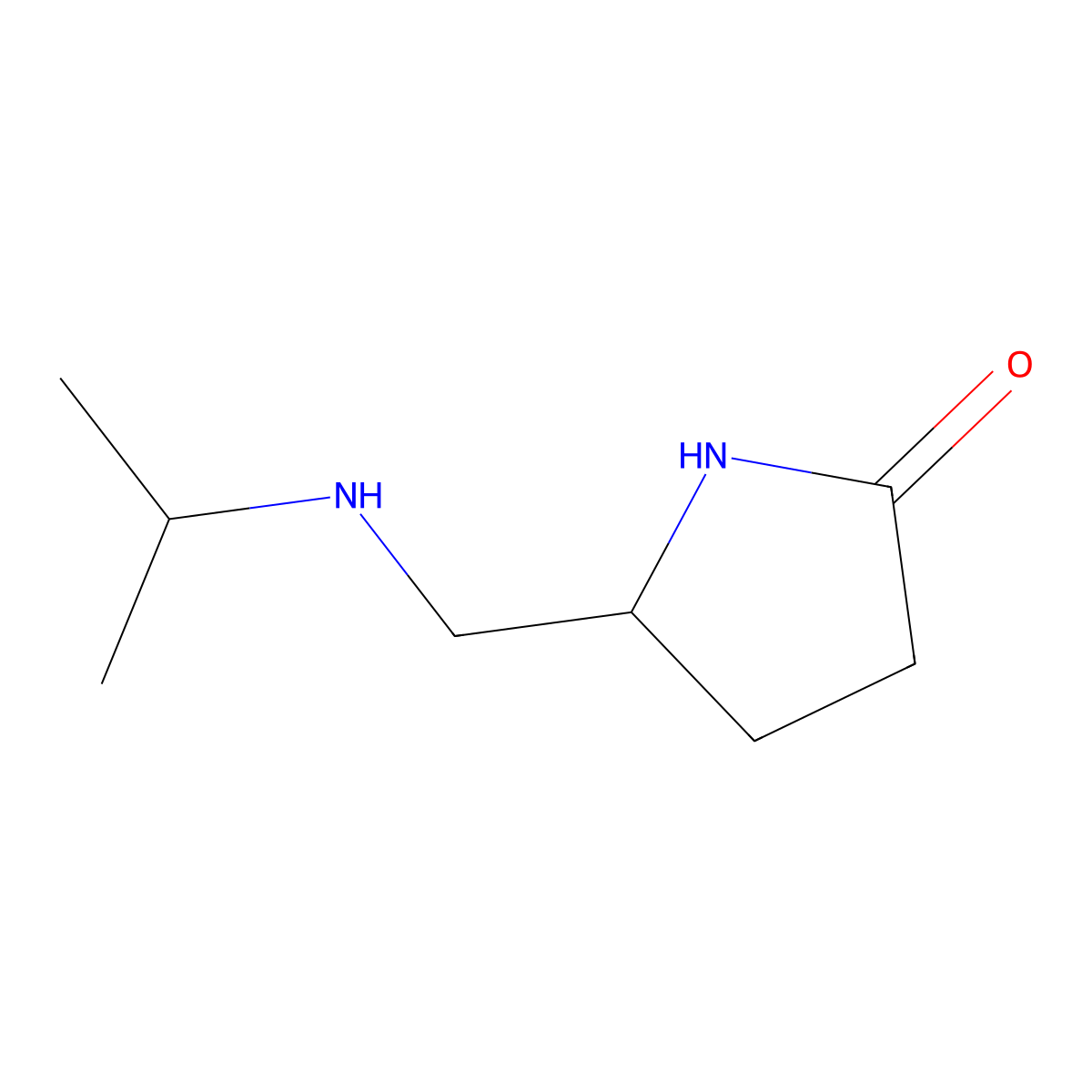 5-((Isopropylamino)methyl)pyrrolidin-2-one molecular structure, CAS 1177316-08-3