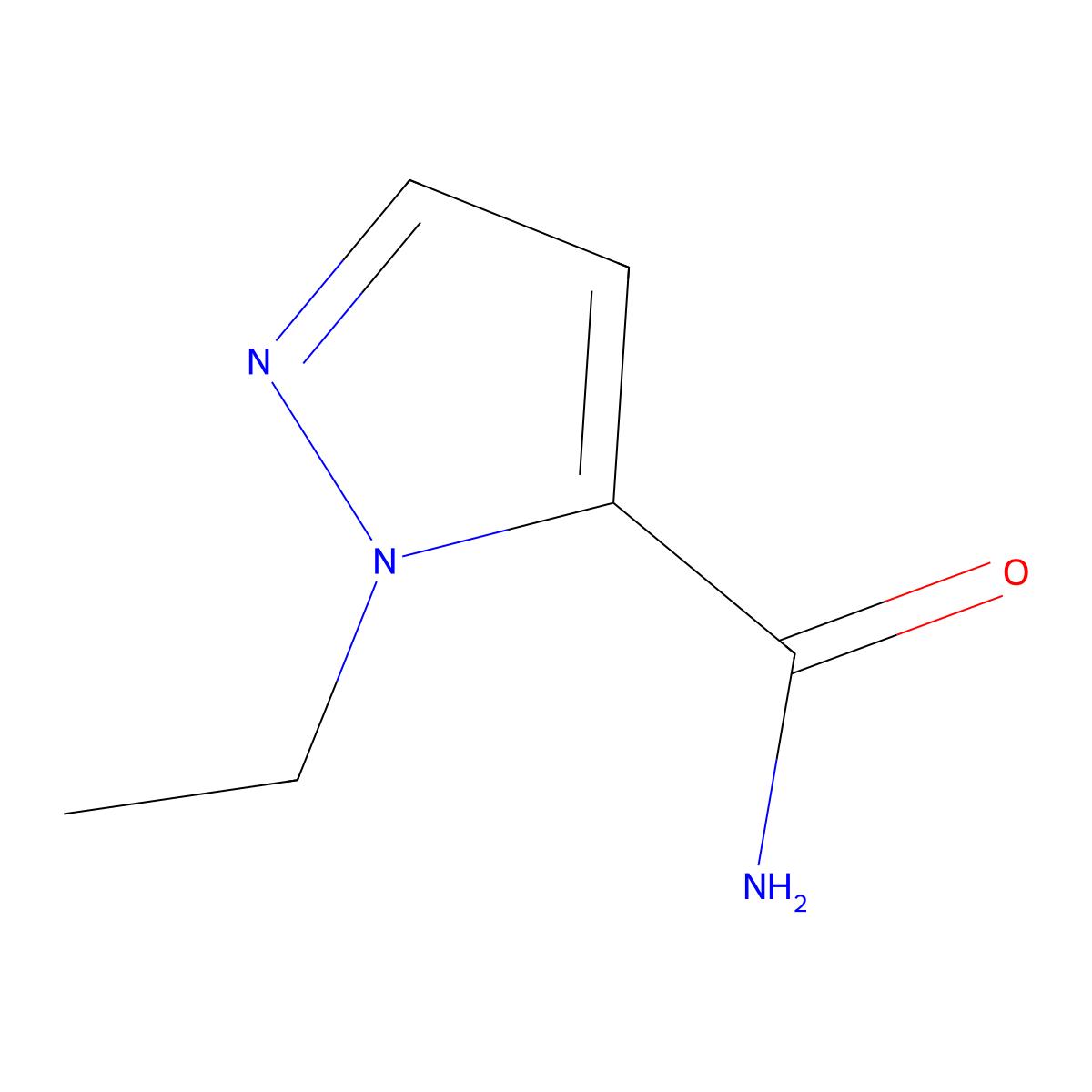 1-Ethyl-1h-pyrazole-5-carboxamide molecular structure, CAS 1177316-50-5
