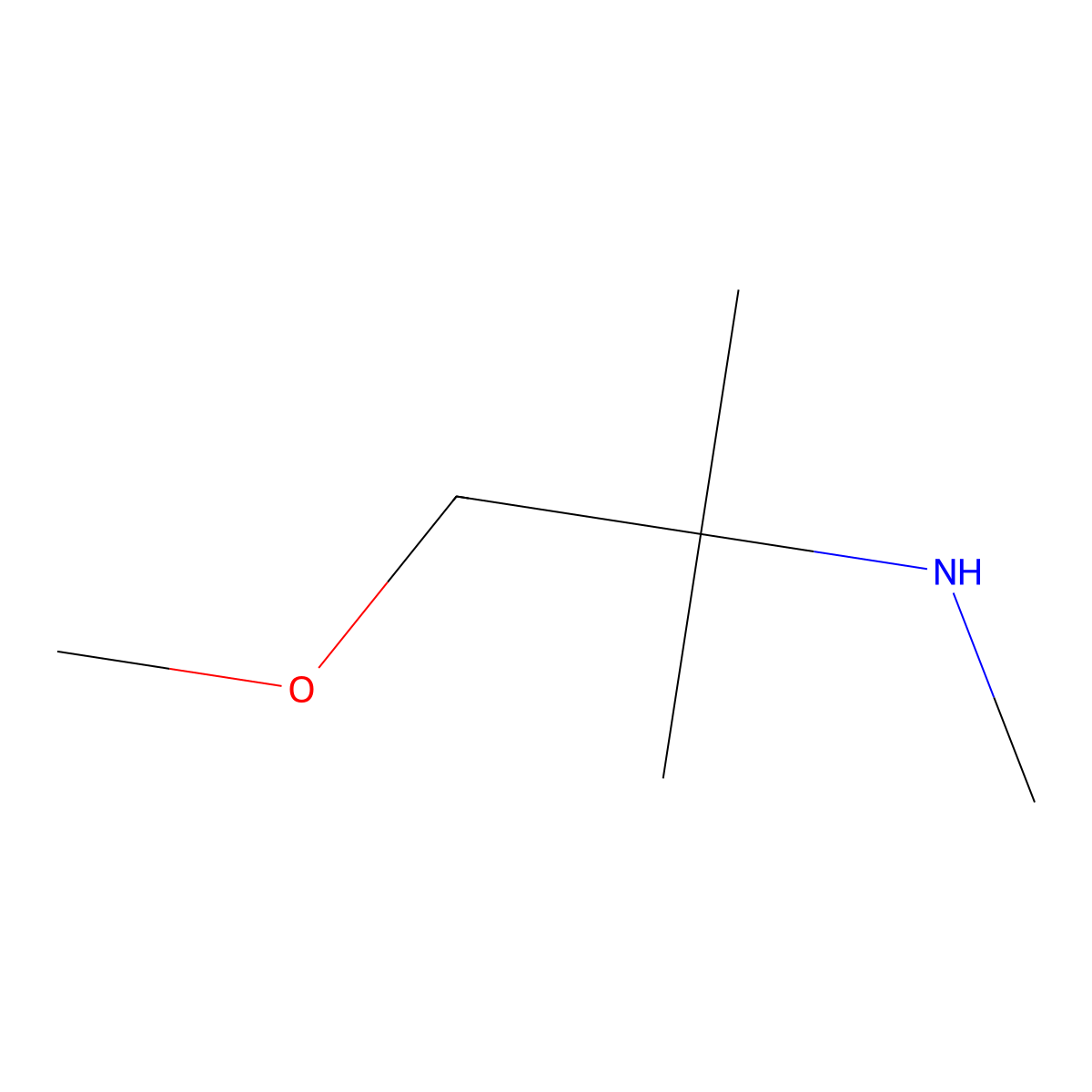 1-Methoxy-N,2-dimethyl-2-propanamine molecular structure, CAS 1177316-77-6