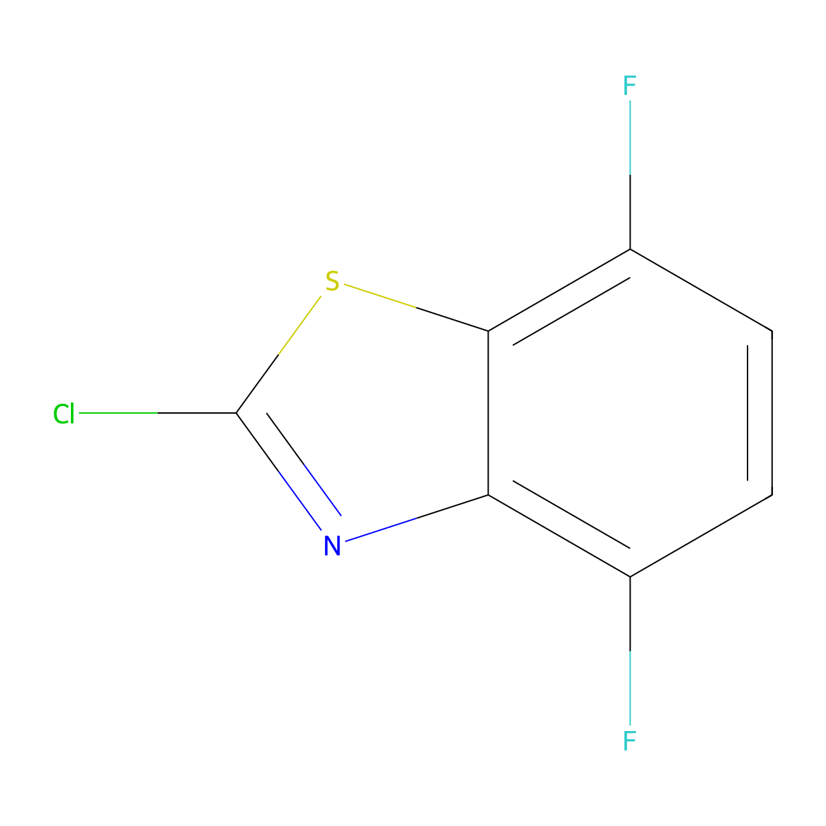 2-Chloro-4,7-difluorobenzo[d]thiazole molecular structure, CAS 1177320-67-0