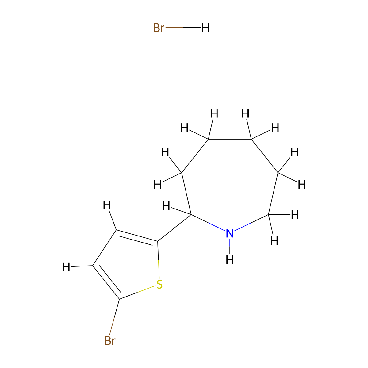 2-(5-Bromo-2-thienyl)azepane hydrobromide molecular structure, CAS 1177320-95-4