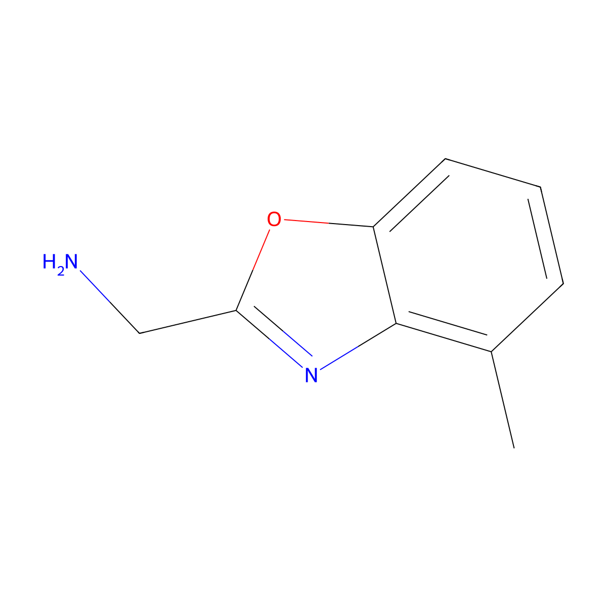 1-(4-Methyl-1,3-benzoxazol-2-yl)methanamine molecular structure, CAS 1177323-15-7
