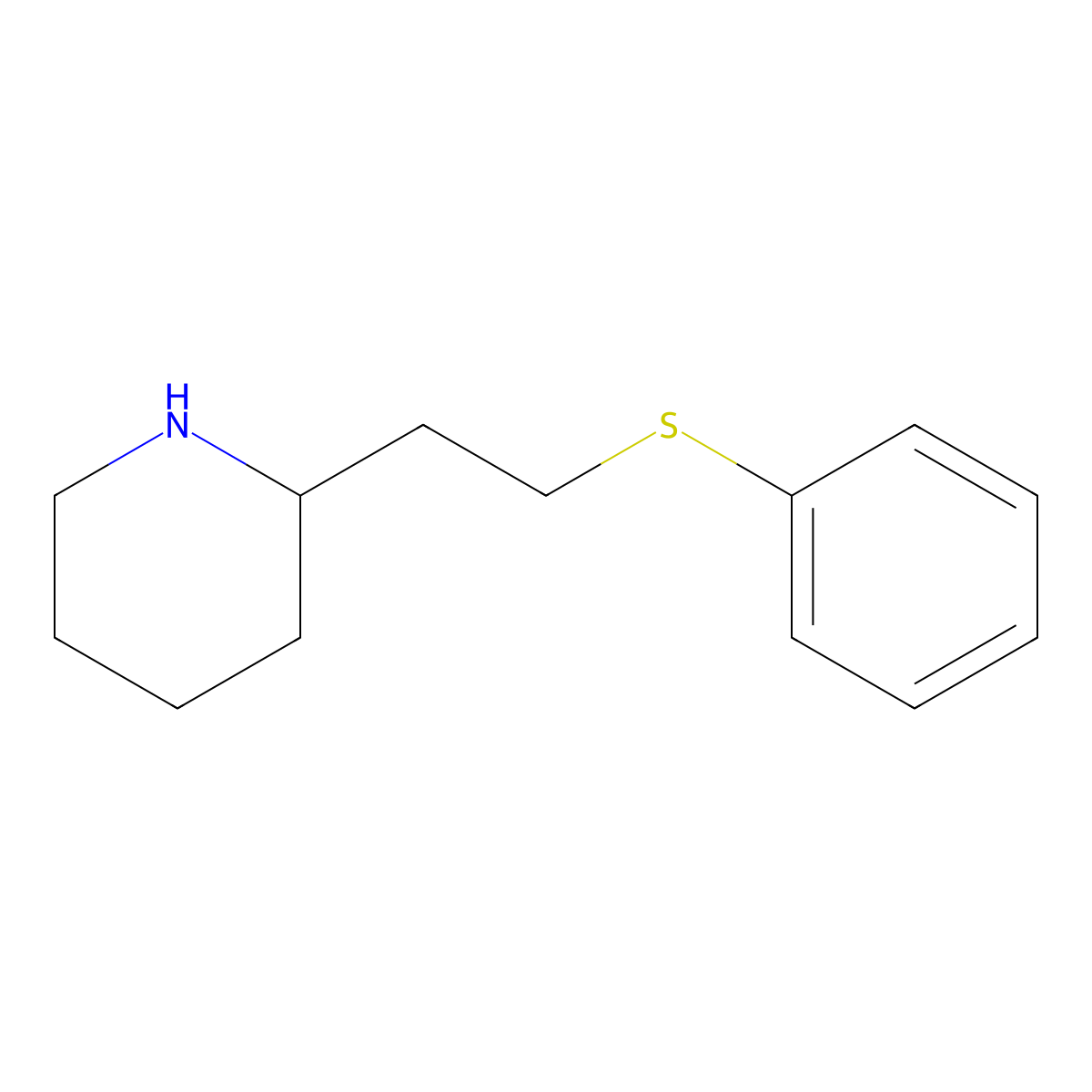 2-[2-(Phenylsulfanyl)ethyl]piperidine molecular structure, CAS 1177323-87-3