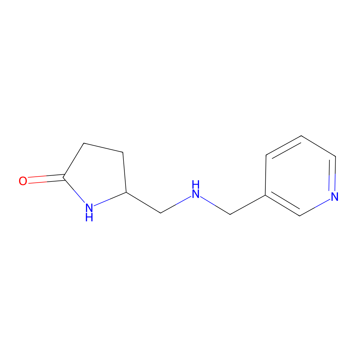 (5S)-5-{[(pyridin-3-ylmethyl)amino]methyl}pyrrolidin-2-one molecular structure, CAS 1177324-22-9