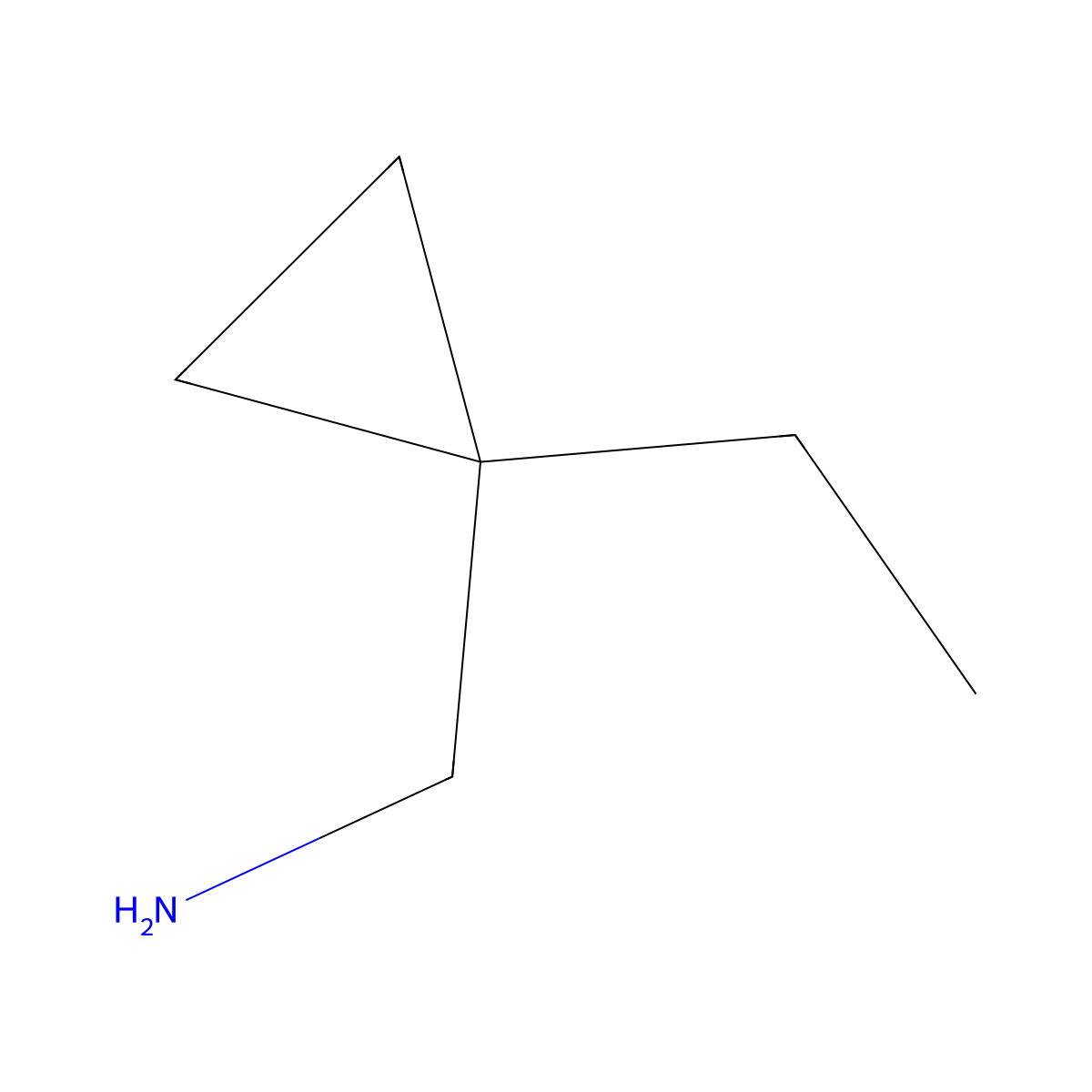 (1-Ethylcyclopropyl)methanamine molecular structure, CAS 1177326-74-7