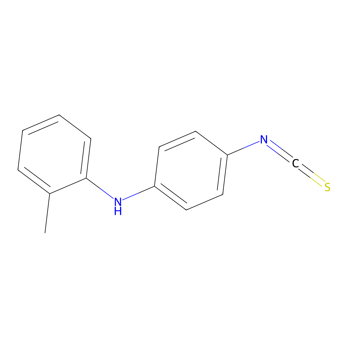(4-Isothiocyanatophenyl)(2-methylphenyl)amine molecular structure, CAS 1177331-27-9