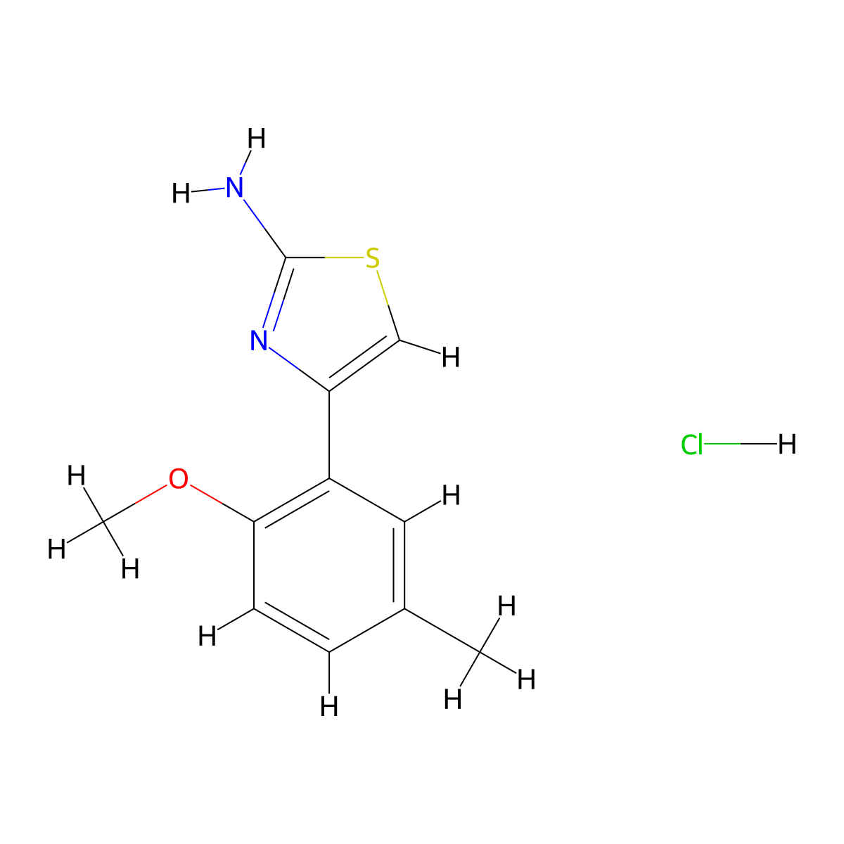 4-(2-Methoxy-5-methylphenyl)-1,3-thiazol-2-amine hydrochloride molecular structure, CAS 1177334-96-1