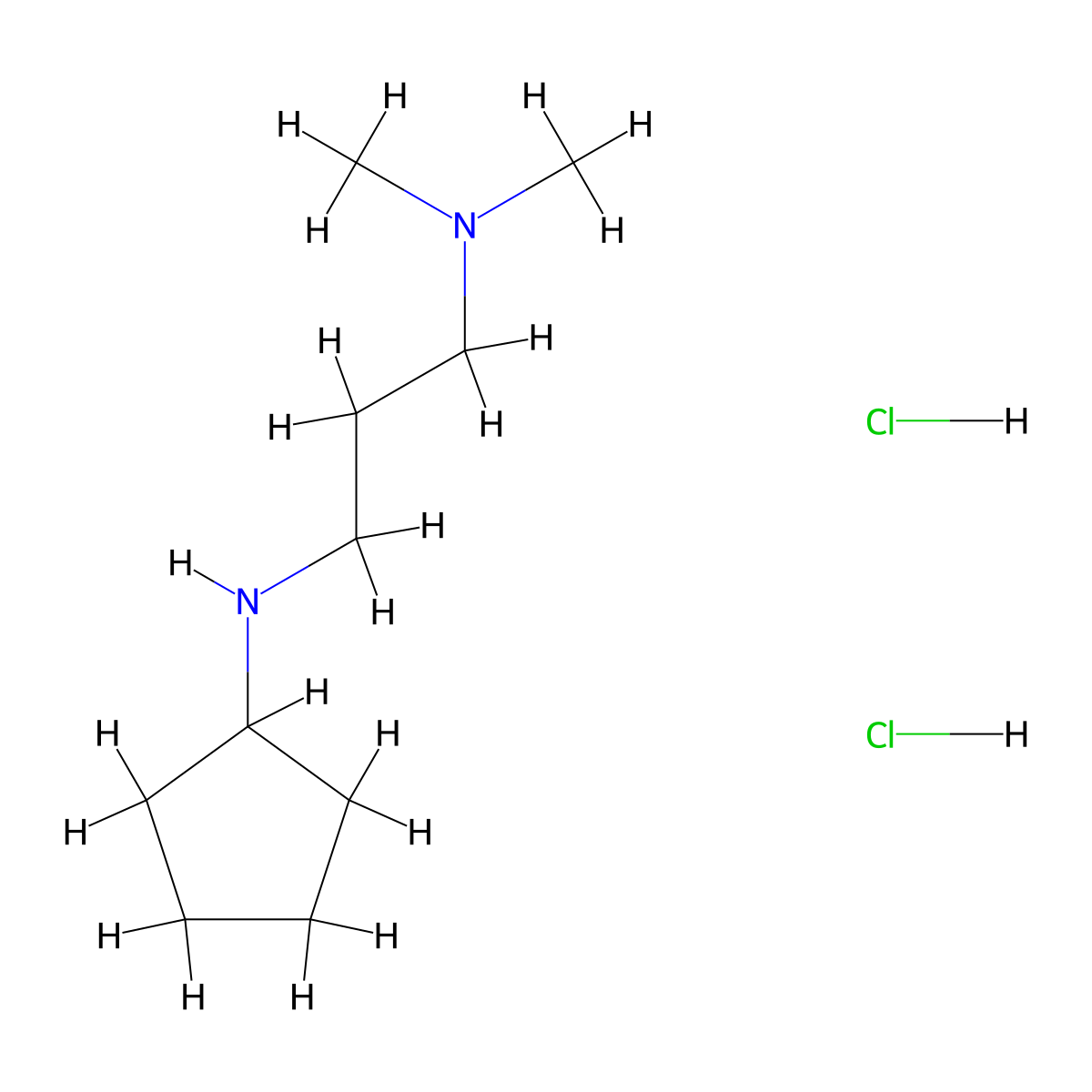 N1-Cyclopentyl-N3,N3-dimethylpropane-1,3-diamine dihydrochloride molecular structure, CAS 1177335-23-7