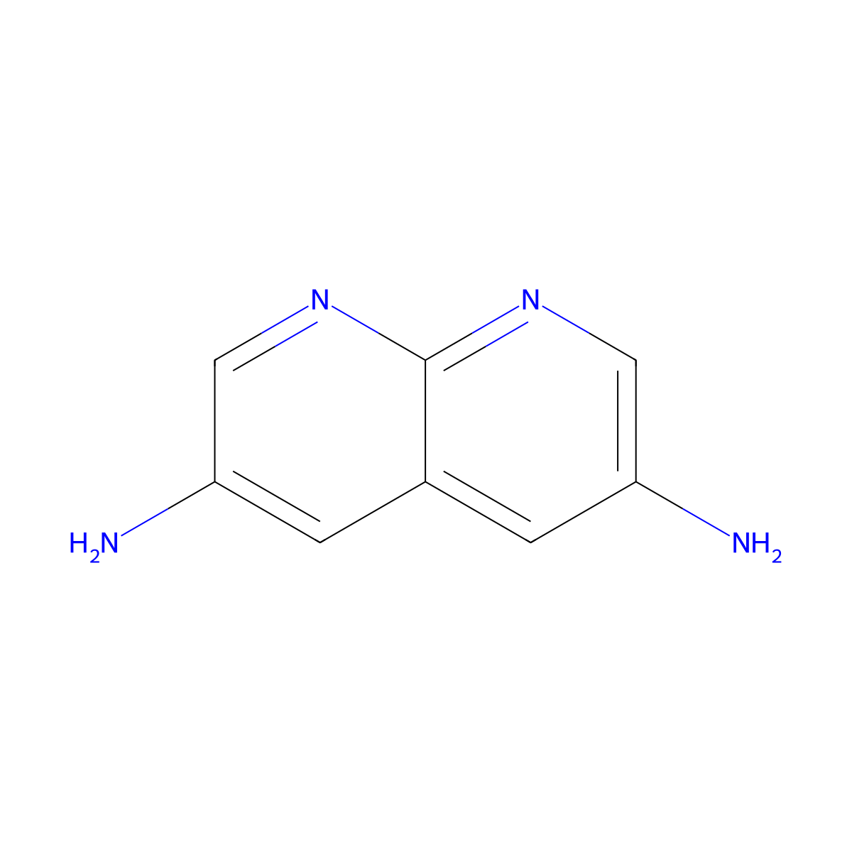 1,8-Naphthyridine-3,6-diamine molecular structure, CAS 1177337-61-9
