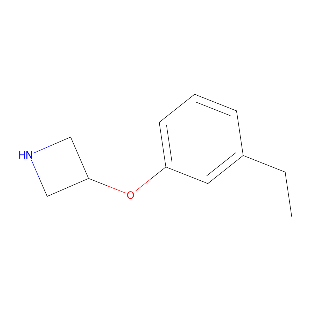 3-(3-Ethylphenoxy)azetidine molecular structure, CAS 1177338-79-2