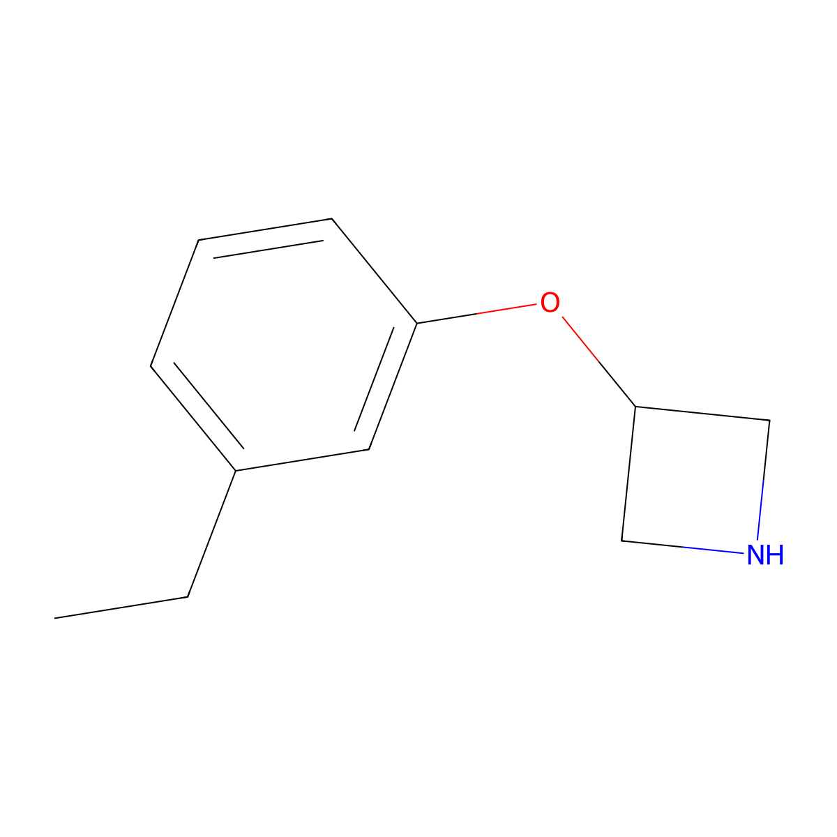 3-(3-Ethylphenoxy)azetidine molecular structure, CAS 1177338-79-2