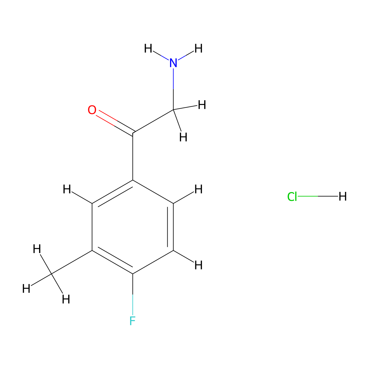 2-Amino-1-(4-fluoro-3-methylphenyl)ethan-1-one hydrochloride molecular structure, CAS 1177342-31-2