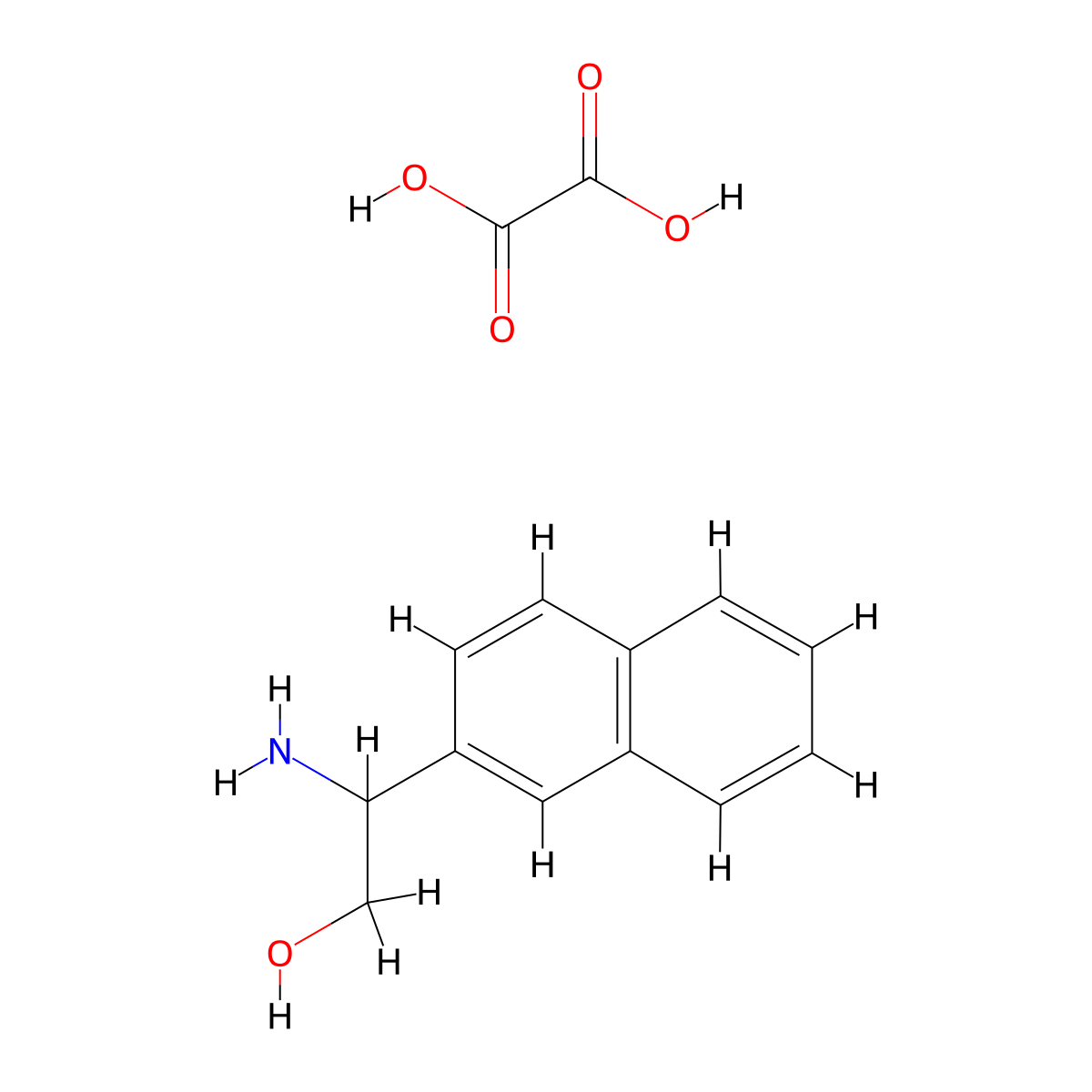 2-Amino-2-(2-naphthyl)ethanol oxalate molecular structure, CAS 1177343-81-5