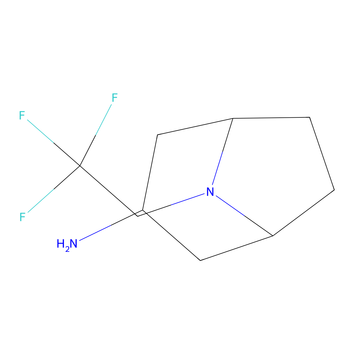 8-(2,2,2-Trifluoroethyl)-8-azabicyclo[3.2.1]octan-3-amine molecular structure, CAS 1177349-49-3