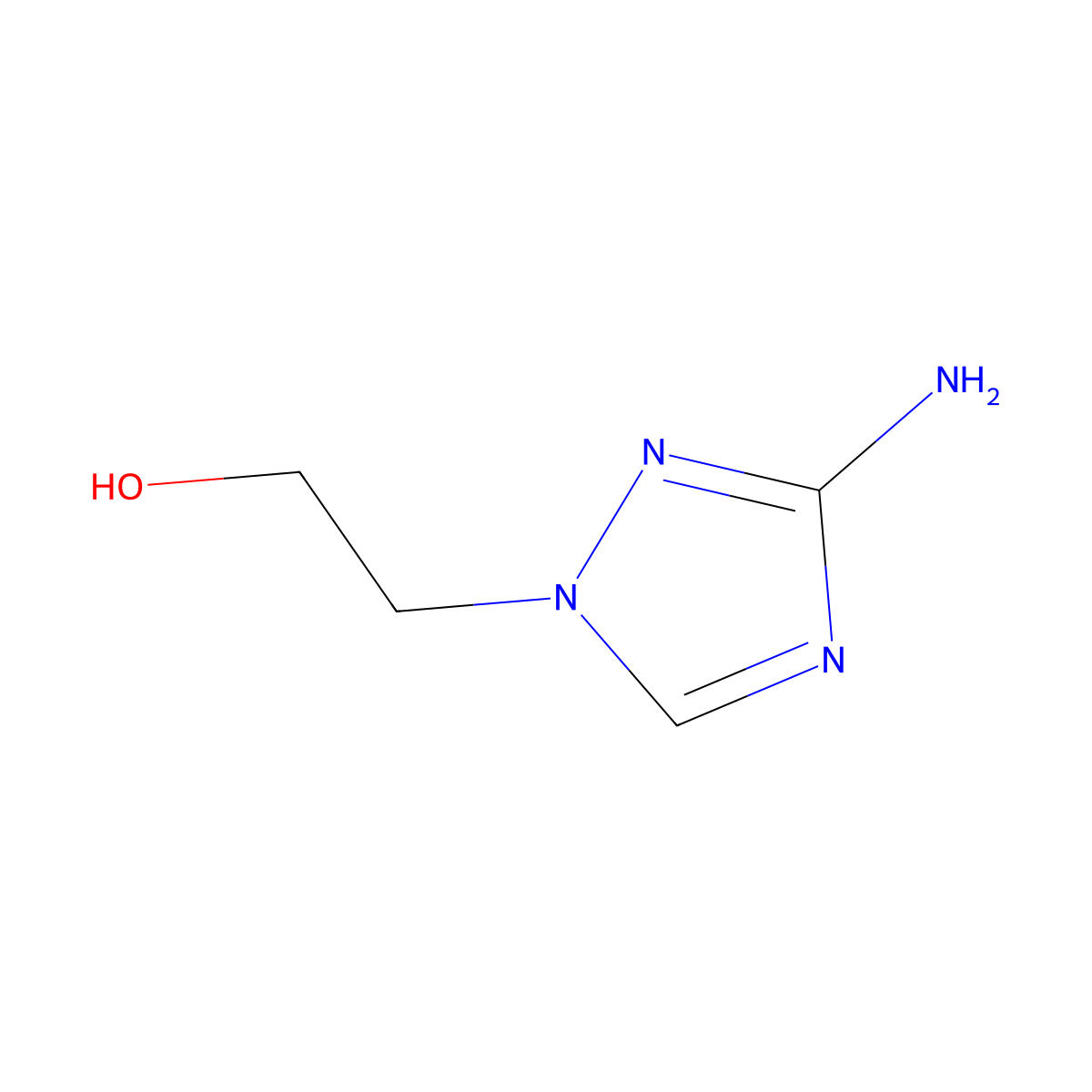 2-(3-amino-1H-1,2,4-triazol-1-yl)ethanol molecular structure, CAS 1177351-79-9