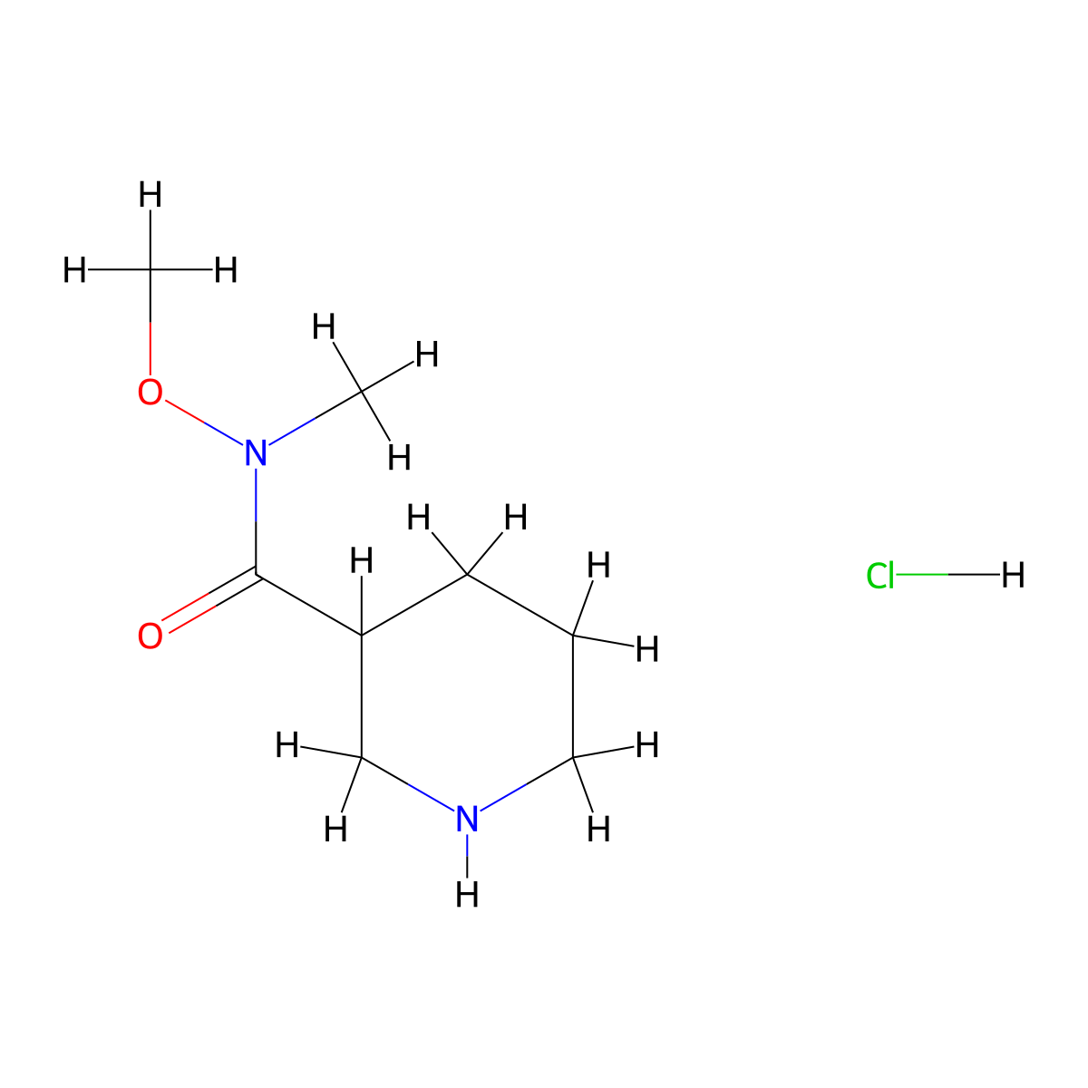 3-(Methoxy-Methyl-carbamoyl)piperidine Hydrochloride molecular structure, CAS 1177353-95-5