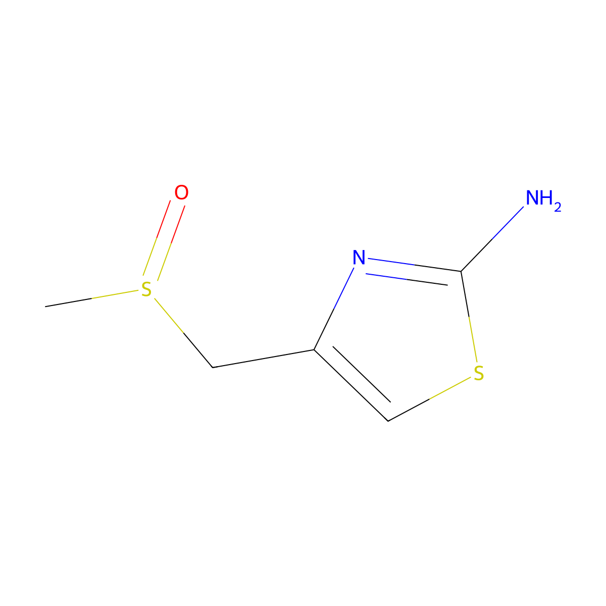 4-(Methanesulfinylmethyl)-1,3-thiazol-2-amine molecular structure, CAS 1177360-74-5