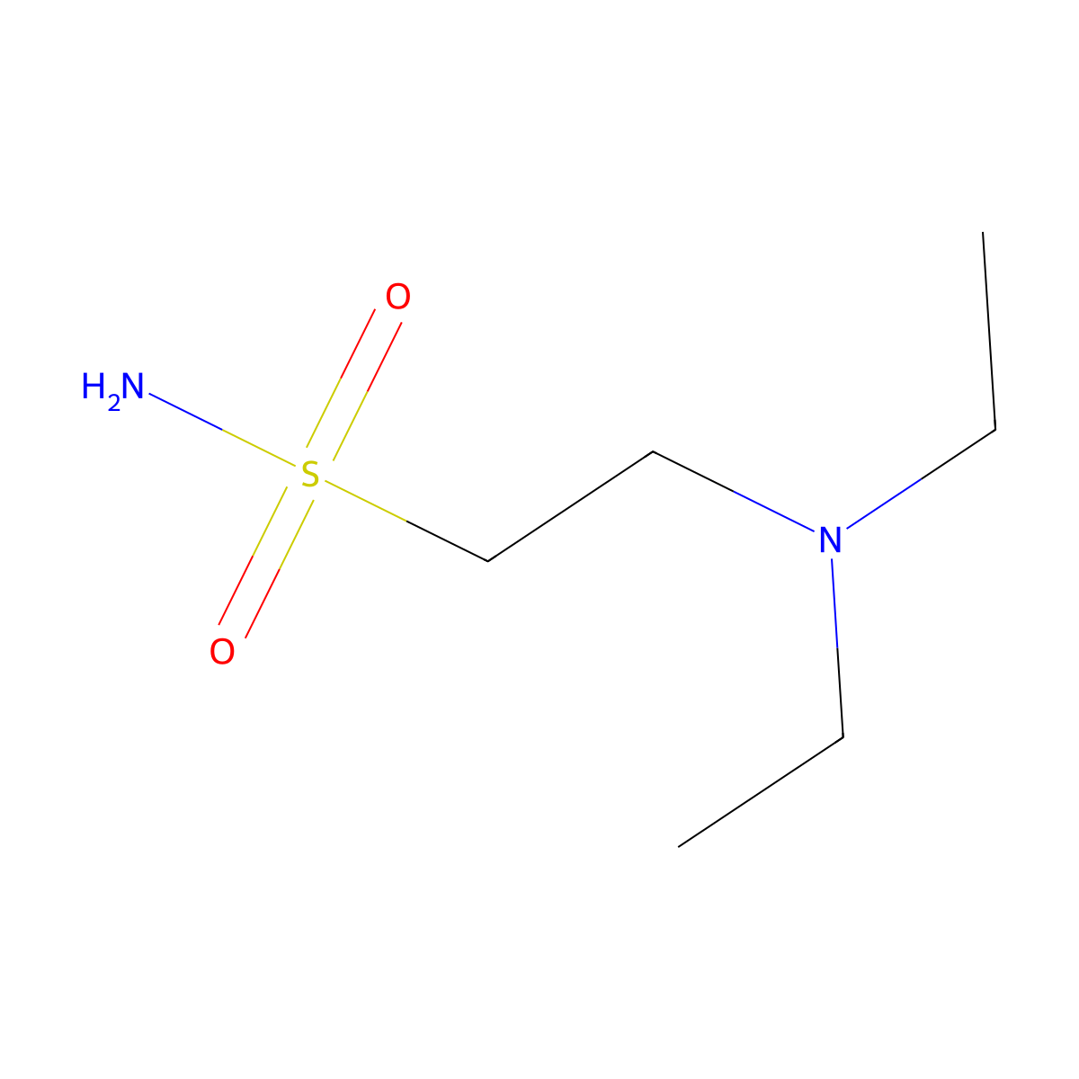 2-(Diethylamino)ethane-1-sulfonamide molecular structure, CAS 1177381-23-5