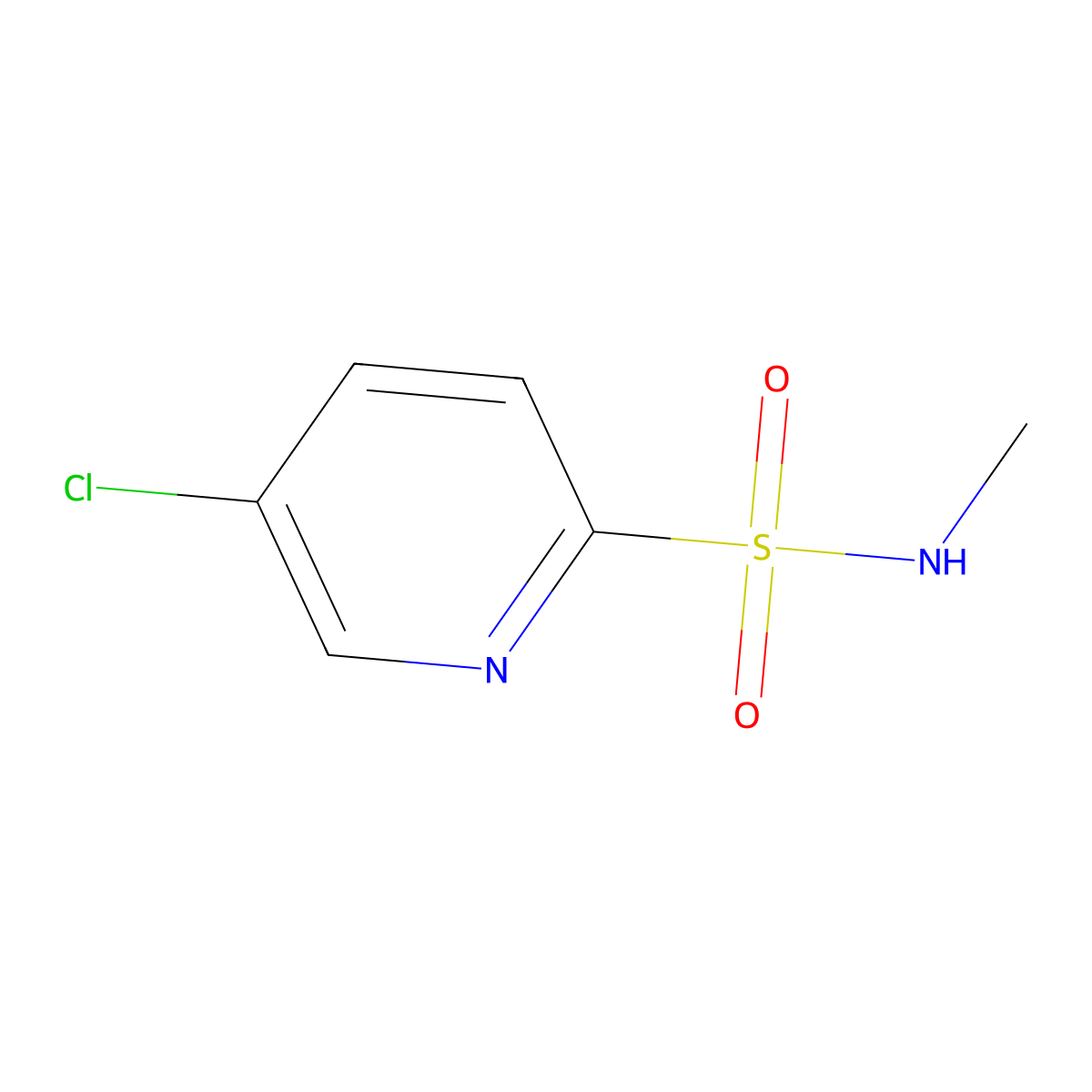 5-chloro-N-methylpyridine-2-sulfonamide molecular structure, CAS 1177421-91-8