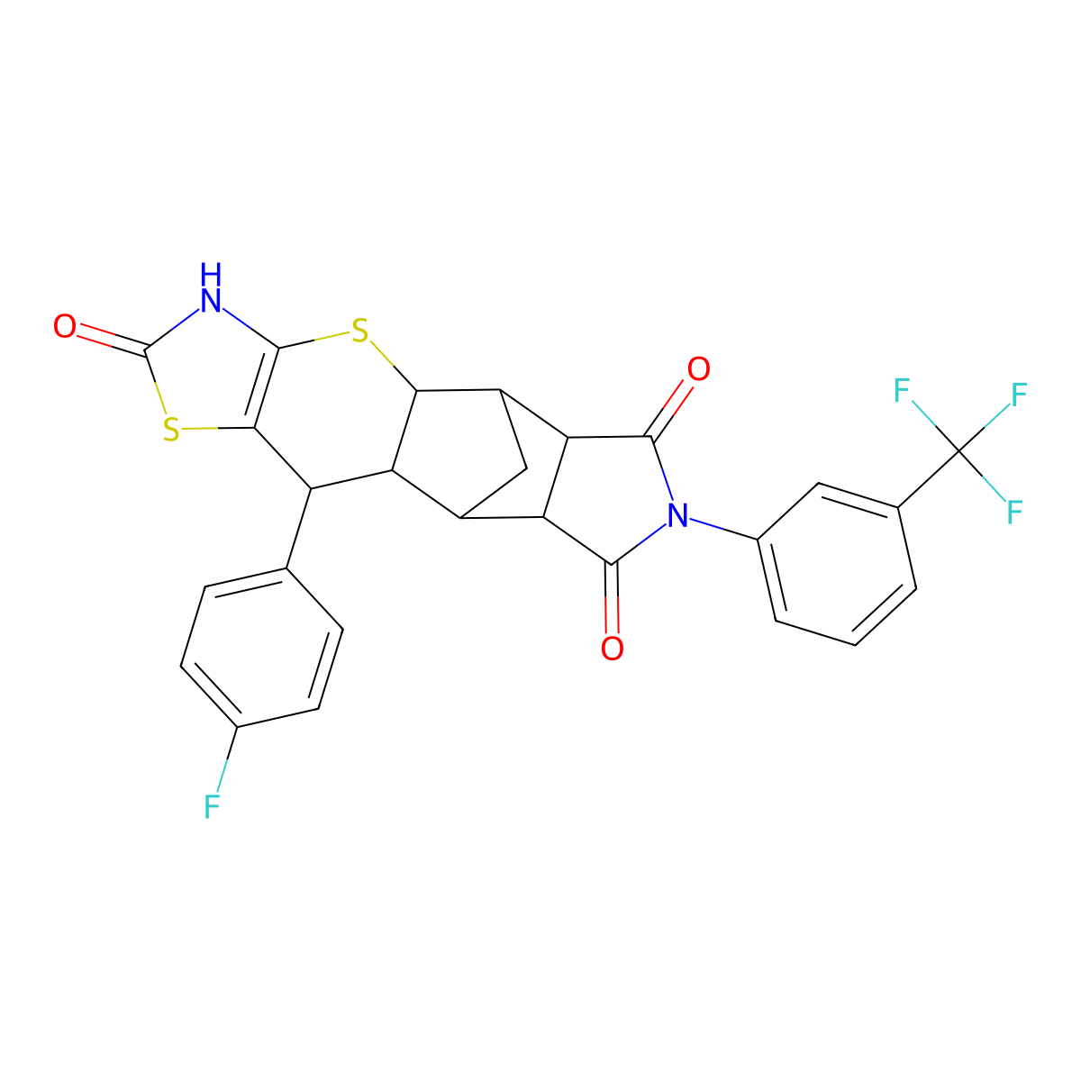C26H18F4N2O3S2 molecular structure, CAS 1177462-00-8
