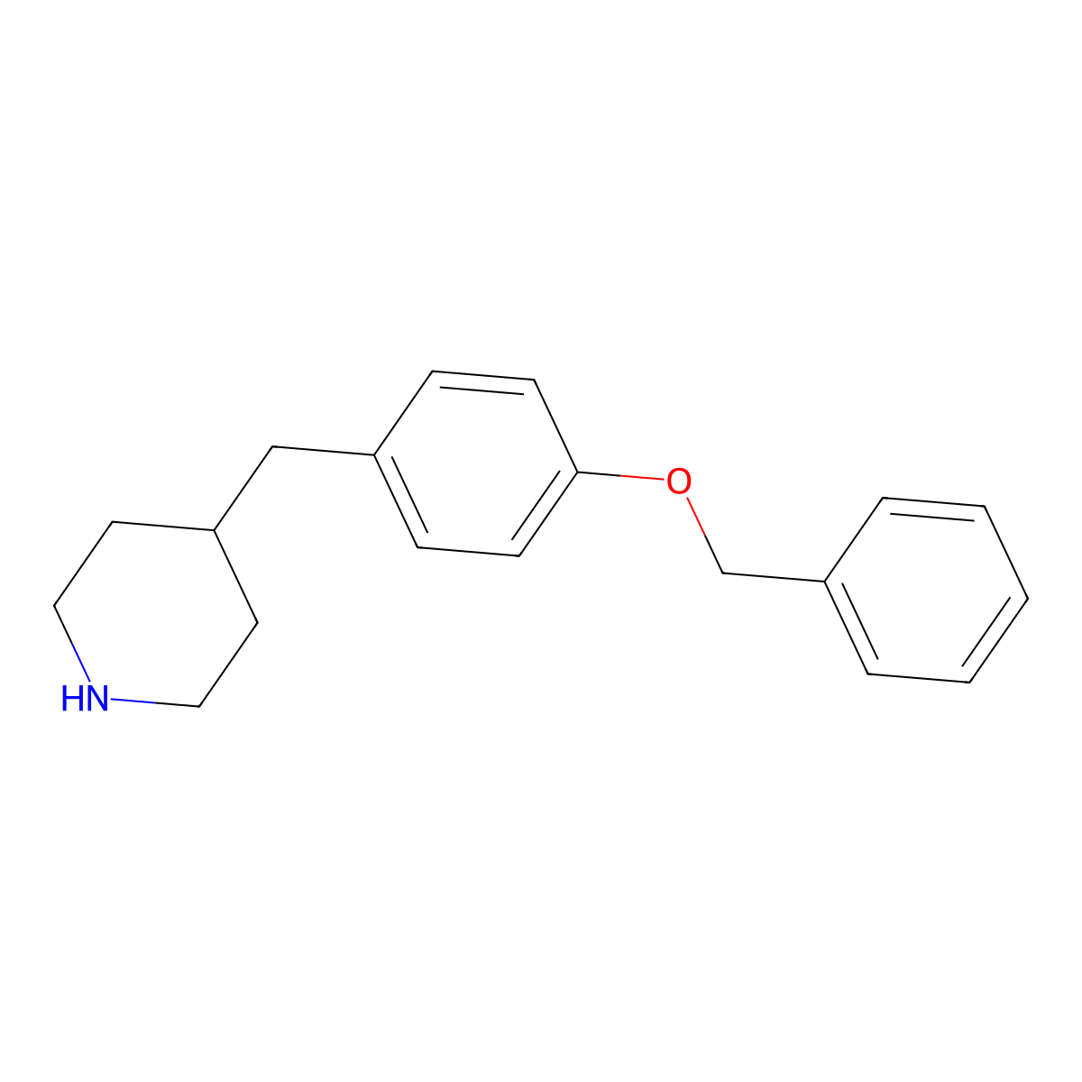 4-(4-(Benzyloxy)benzyl)piperidine molecular structure, CAS 1177473-65-2