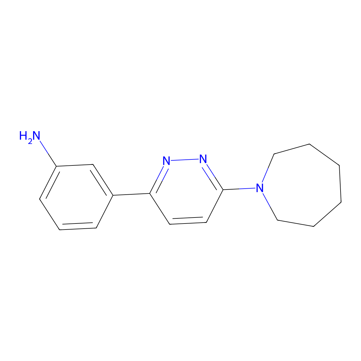 3-[6-(Azepan-1-yl)pyridazin-3-yl]aniline molecular structure, CAS 1177487-51-2