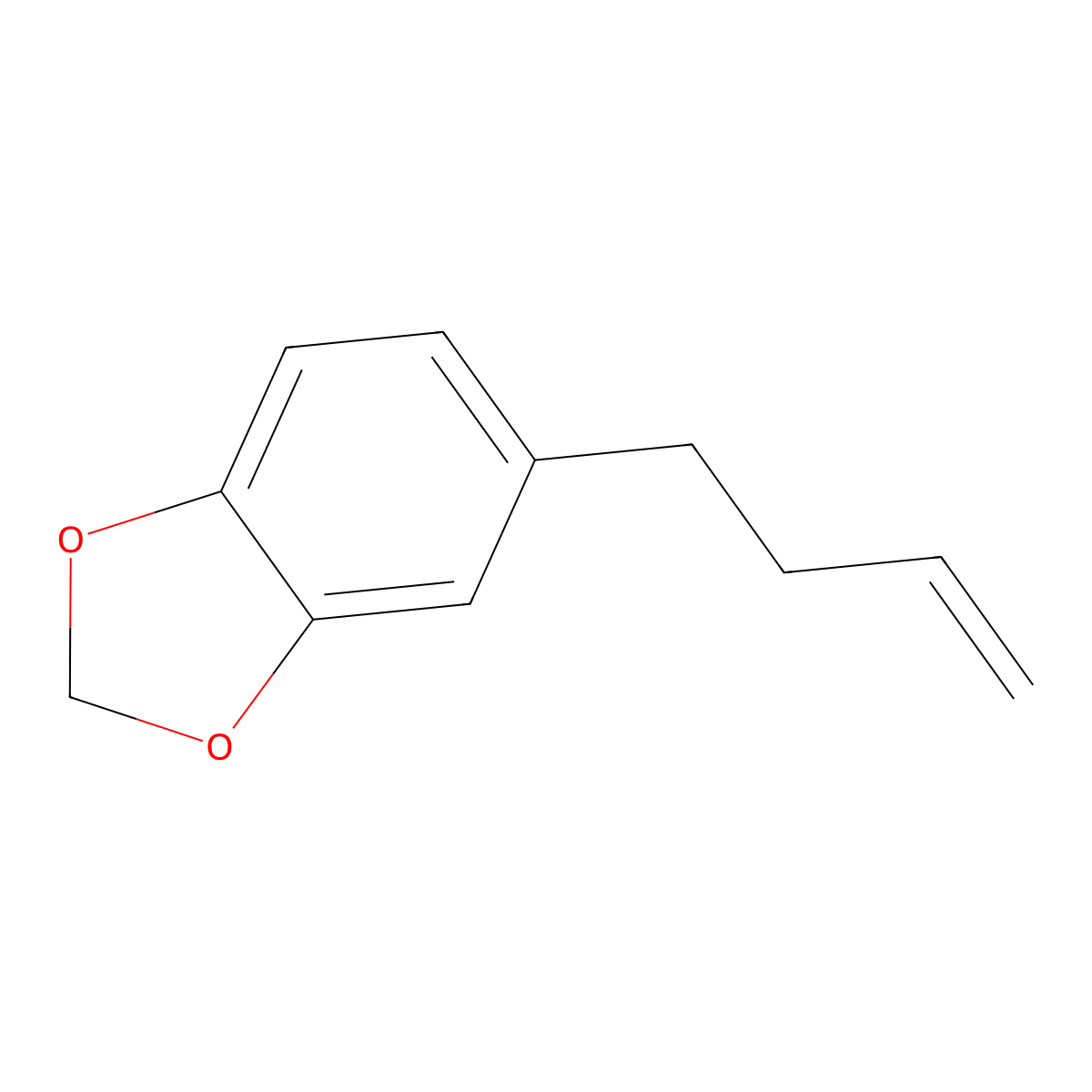 5-(But-3-en-1-yl)-2H-1,3-benzodioxole molecular structure, CAS 117749-13-0
