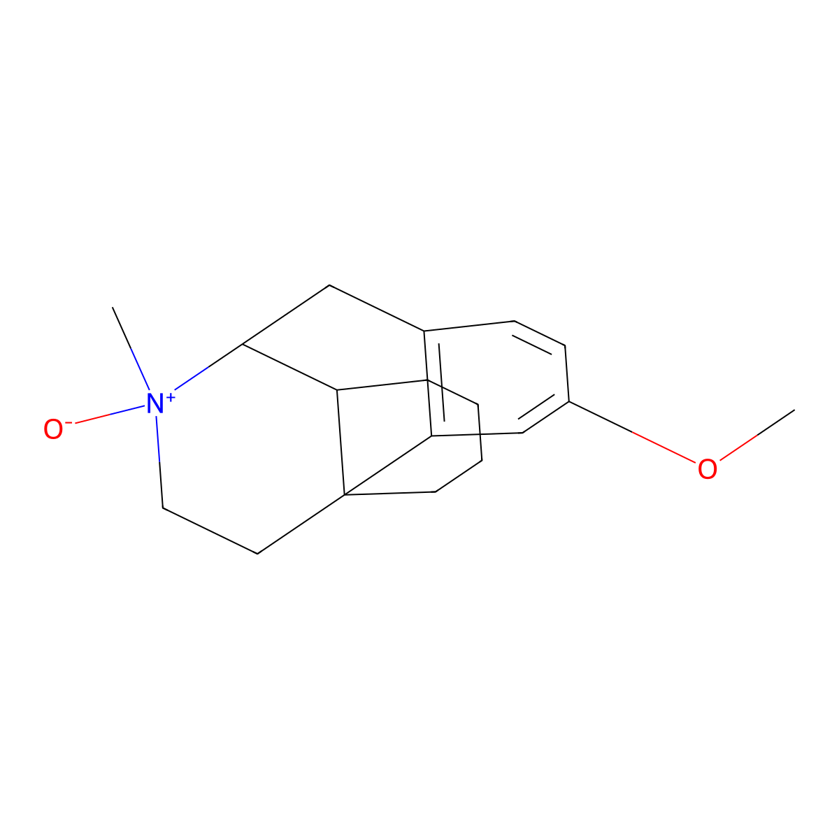 Dextromethorphan N-oxide molecular structure, CAS 1177494-18-6
