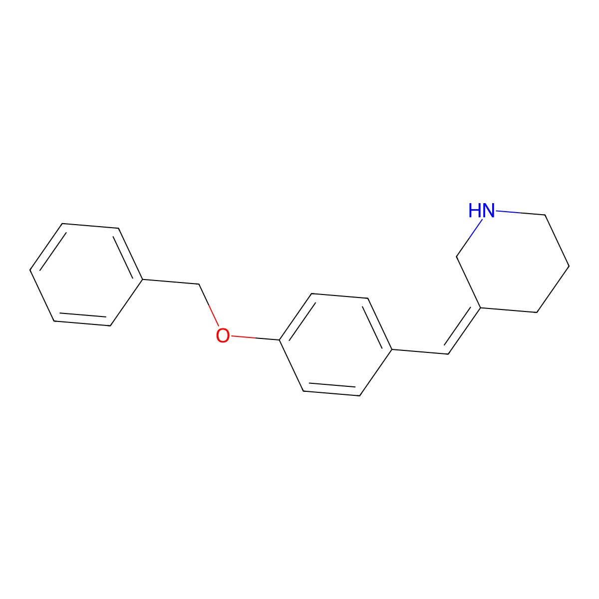 3-{[4-(Benzyloxy)phenyl]methylidene}piperidine molecular structure, CAS 1177494-26-6