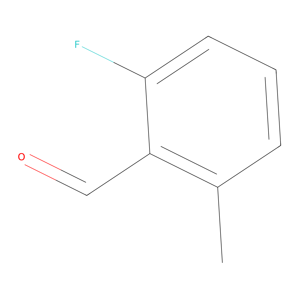 2-Fluoro-6-methylbenzaldehyde molecular structure, CAS 117752-04-2