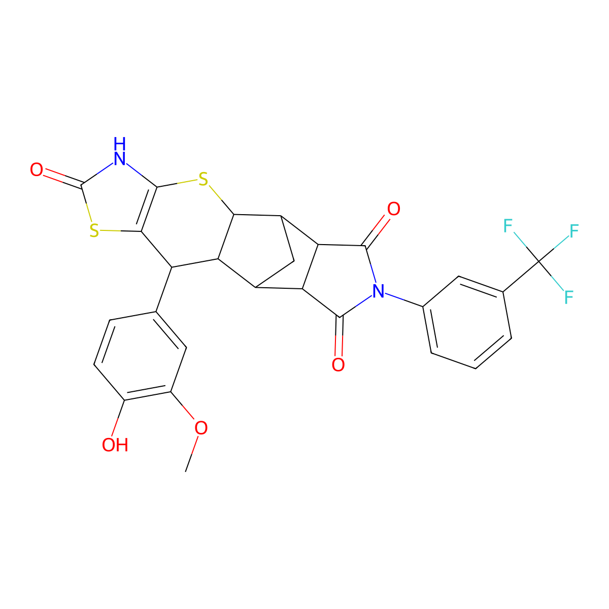 C27H21F3N2O5S2 molecular structure, CAS 1177562-34-3