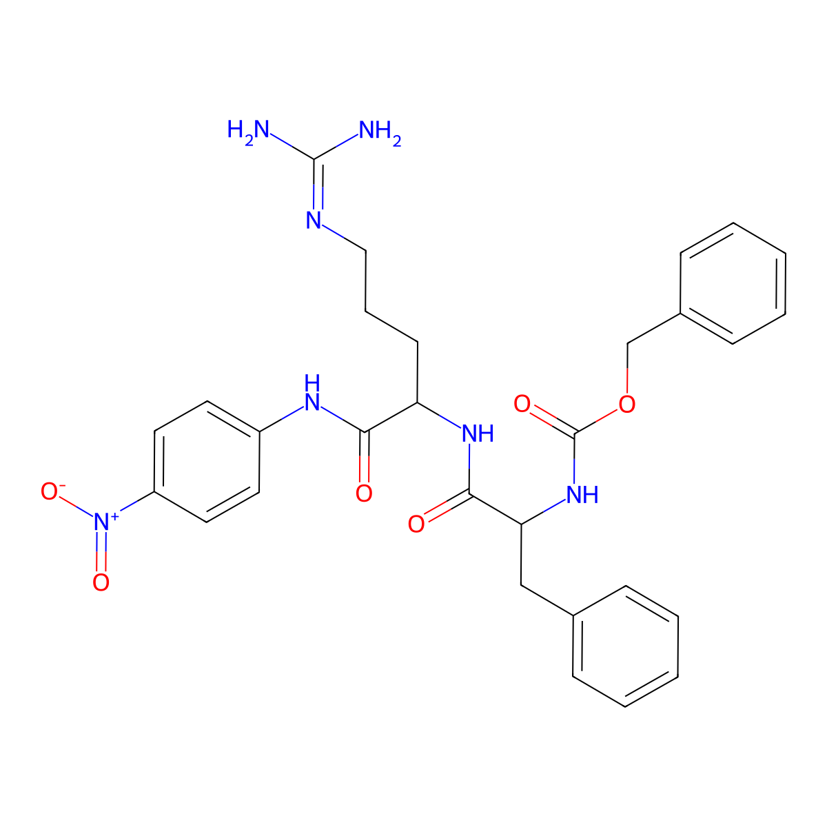Z-Phe-Arg-PNA molecular structure, CAS 117761-01-0