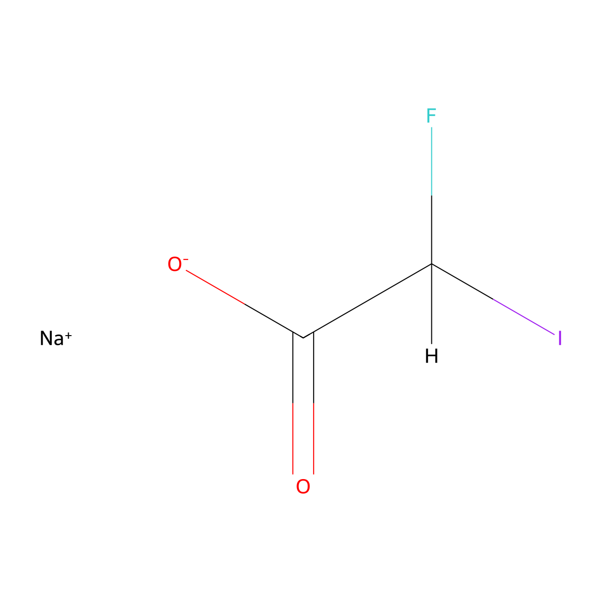 Sodium iodofluoroacetate molecular structure, CAS 1177620-76-6
