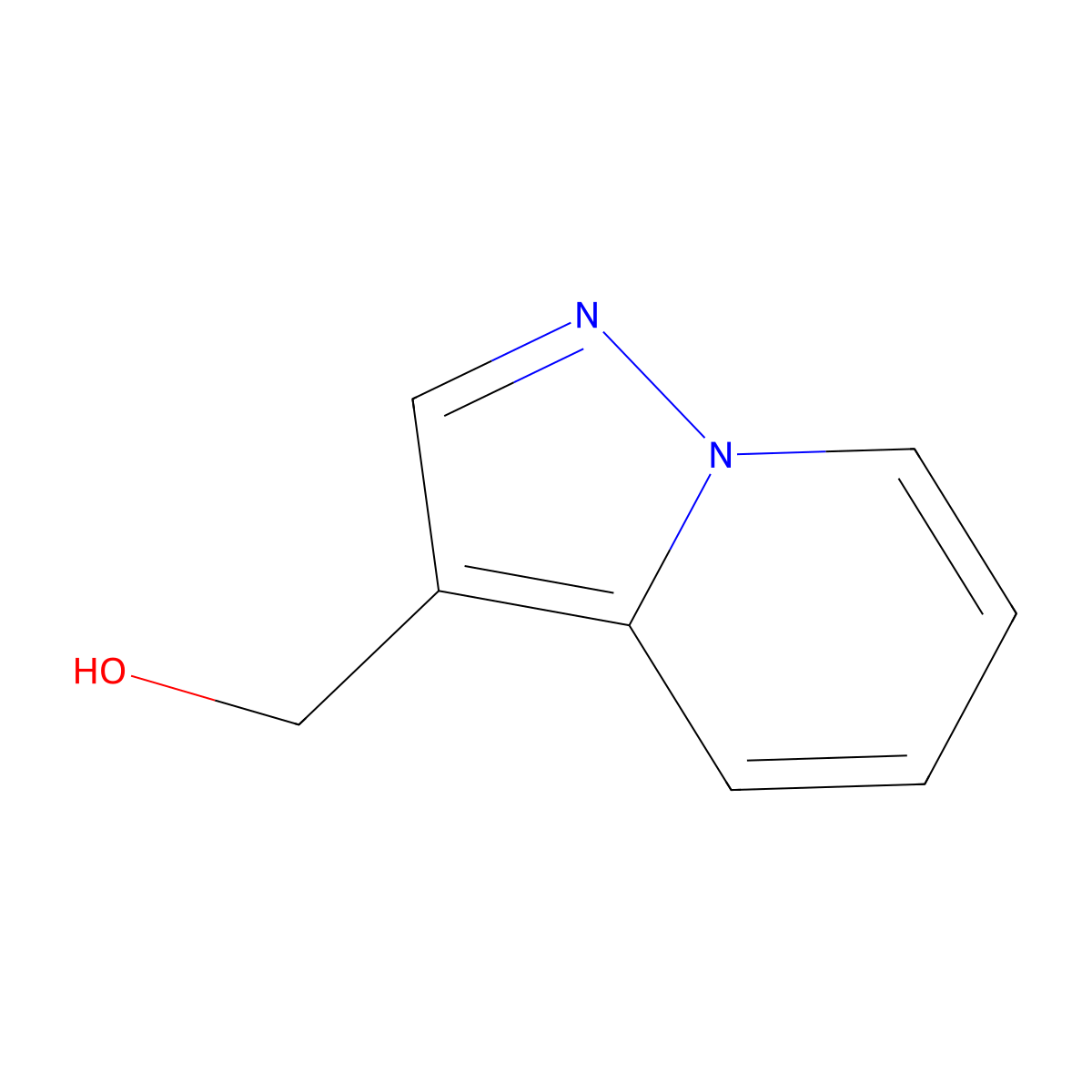 Pyrazolo[1,5-a]pyridin-3-ylmethanol molecular structure, CAS 117782-76-0
