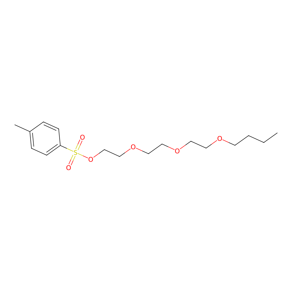 2-[2-(2-Butoxyethoxy)ethoxy]ethyl 4-methylbenzene-1-sulfonate molecular structure, CAS 117783-11-6