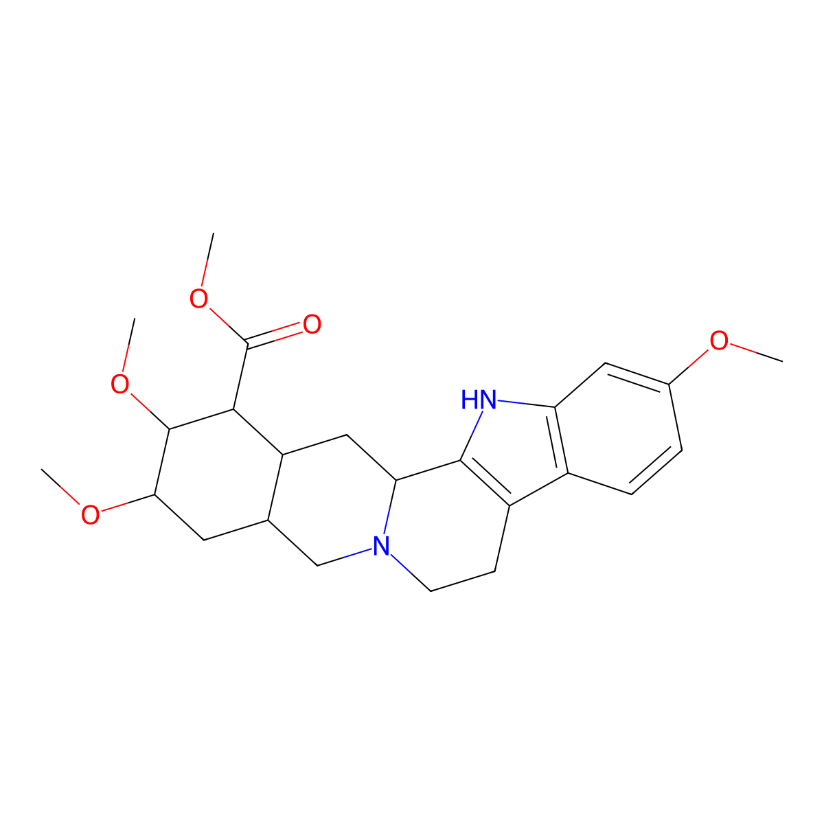 Metoserpate molecular structure, CAS 1178-28-5