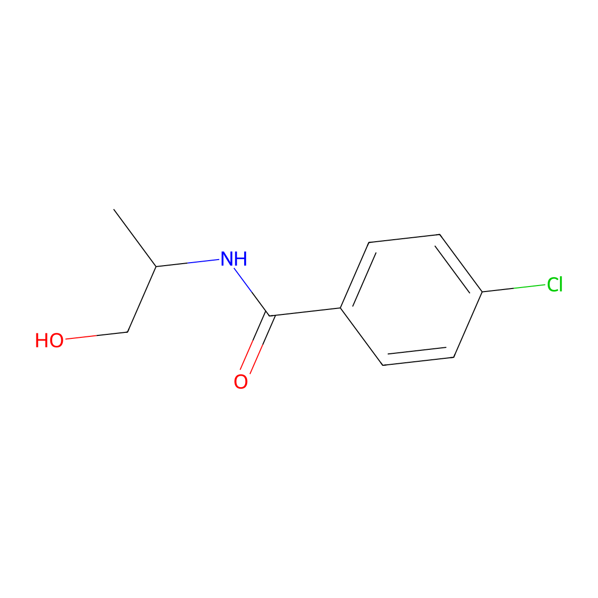 (S)-4-chloro-n-(1-hydroxypropan-2-yl)benzamide molecular structure, CAS 1178002-10-2