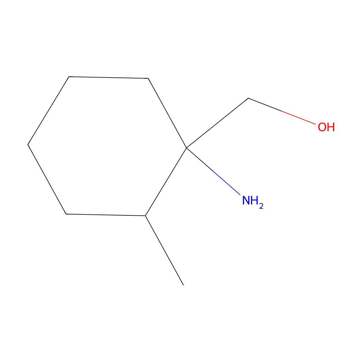 (1-Amino-2-methylcyclohexyl)methanol molecular structure, CAS 1178017-92-9