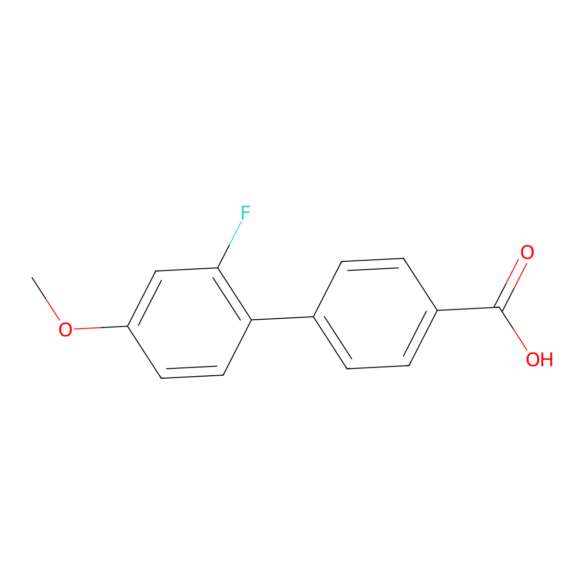 4-(2-Fluoro-4-methoxyphenyl)benzoic acid molecular structure, CAS 1178021-58-3