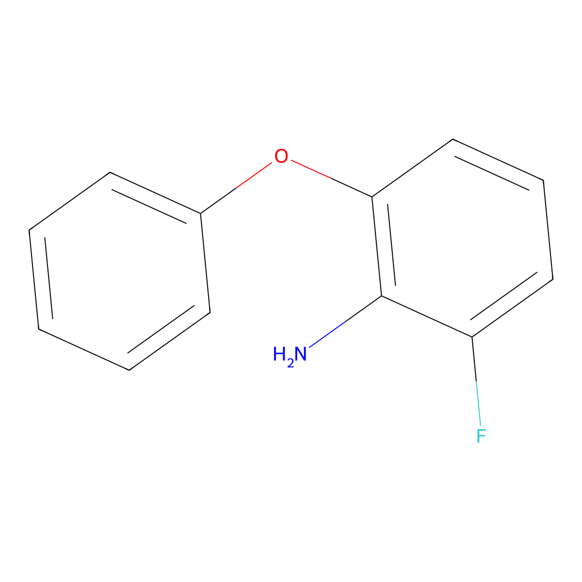 2-Fluoro-6-phenoxyaniline molecular structure, CAS 1178028-54-0