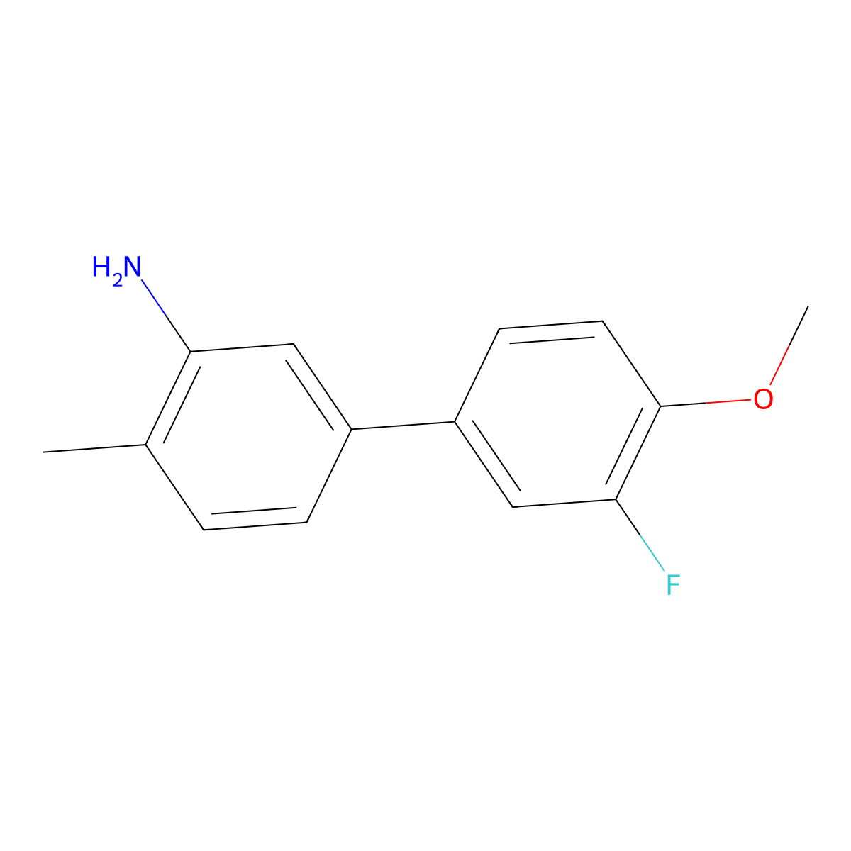 5-(3-Fluoro-4-methoxyphenyl)-2-methylaniline molecular structure, CAS 1178031-62-3