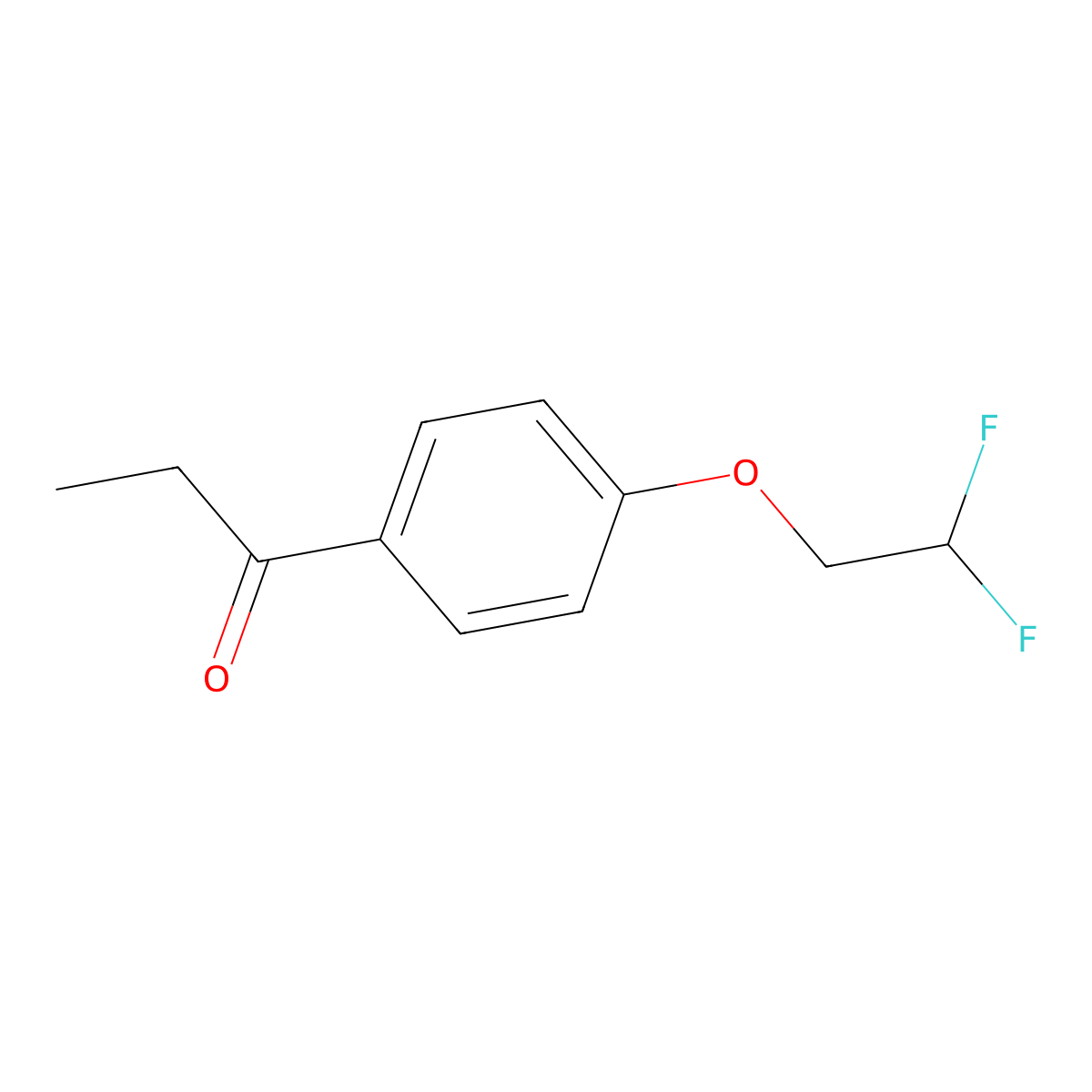 1-[4-(2,2-Difluoroethoxy)phenyl]propan-1-one molecular structure, CAS 1178045-63-0